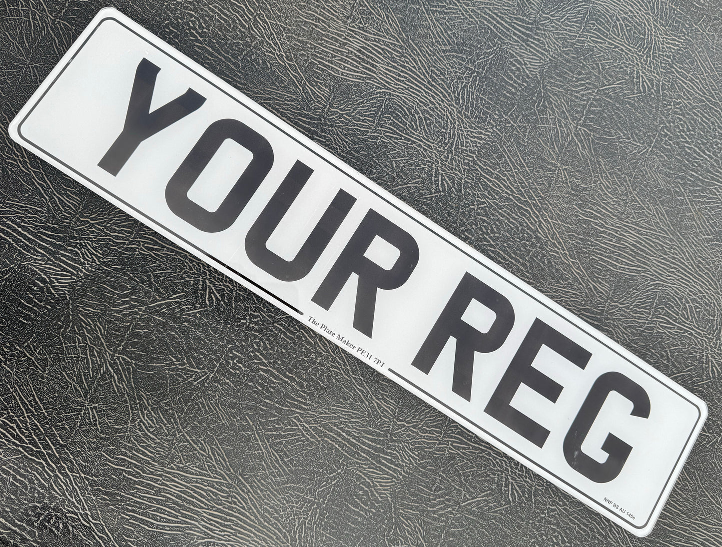Standard UK Front and Back Number Plates