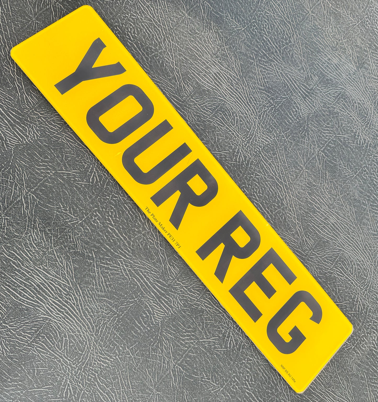 Standard UK Front and Back Number Plates