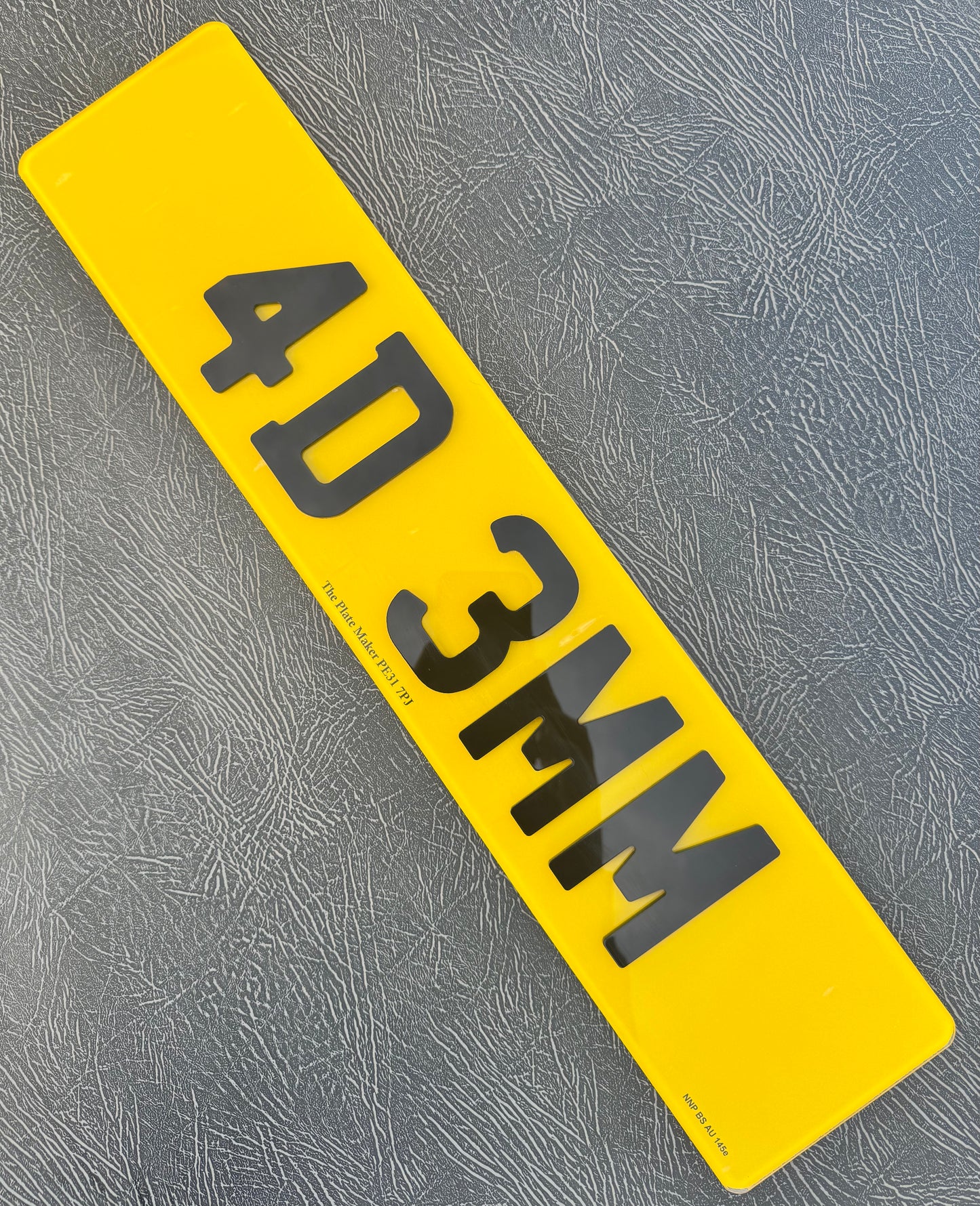 4D 3mm Road Legal Number Plates