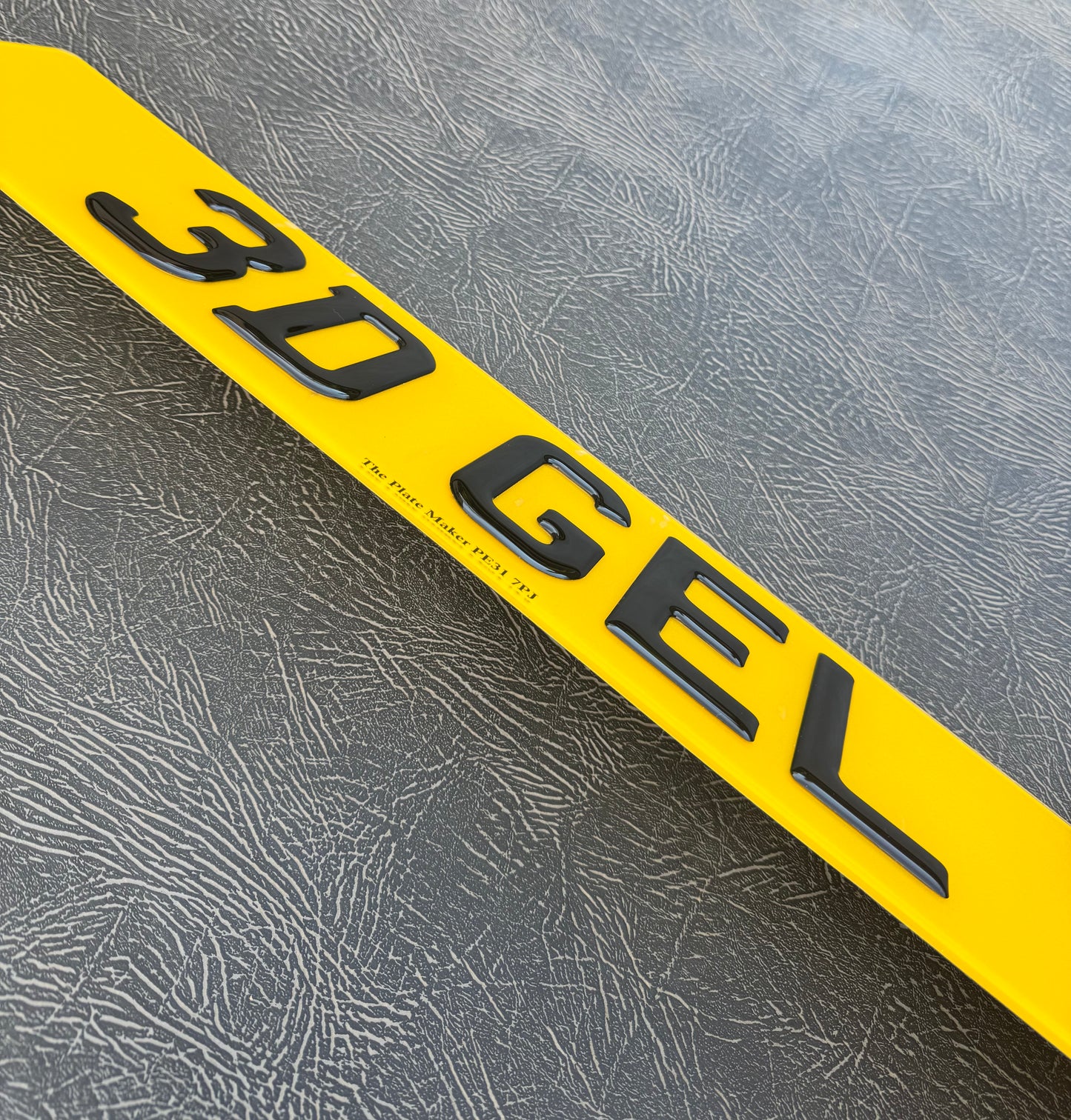 3D Gel Road Legal Number Plates